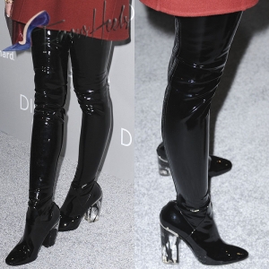 Dior Latex Thigh-High Boots